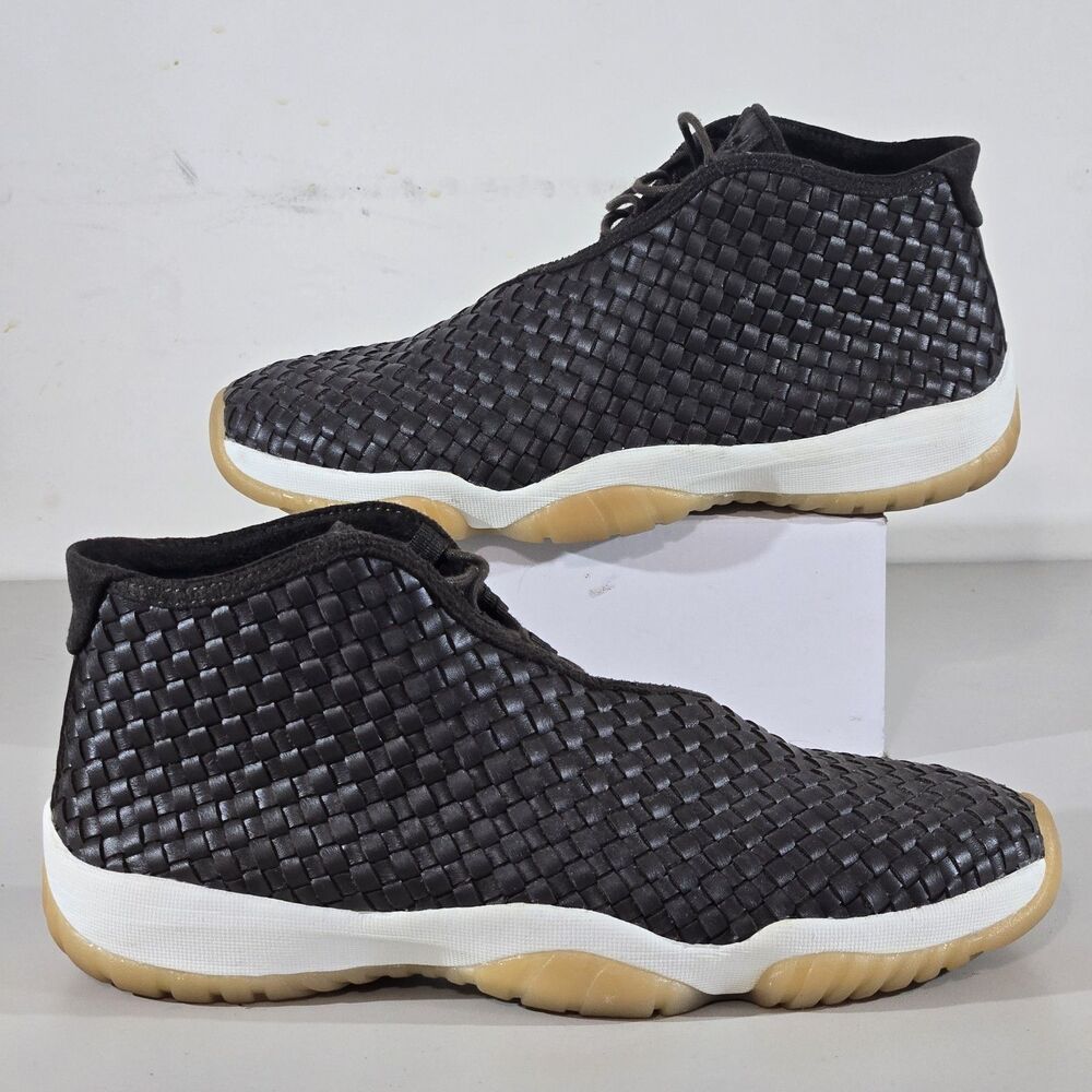 Air Jordan Future Premium Dark Chocolate Woven Leather Shoe Mens 11.5
